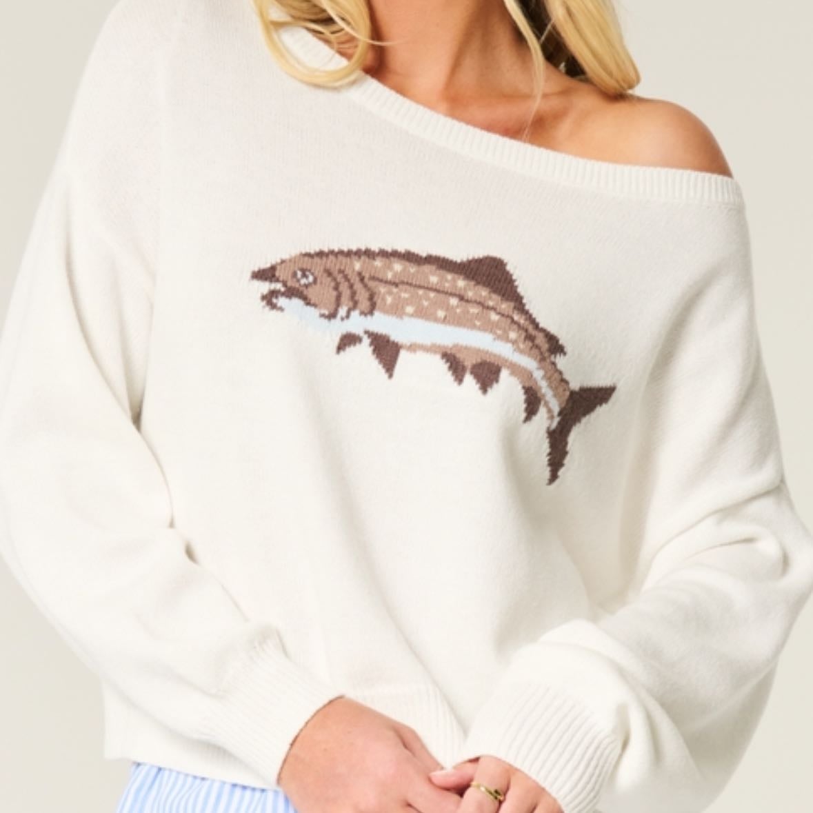 fish sweater - $25
