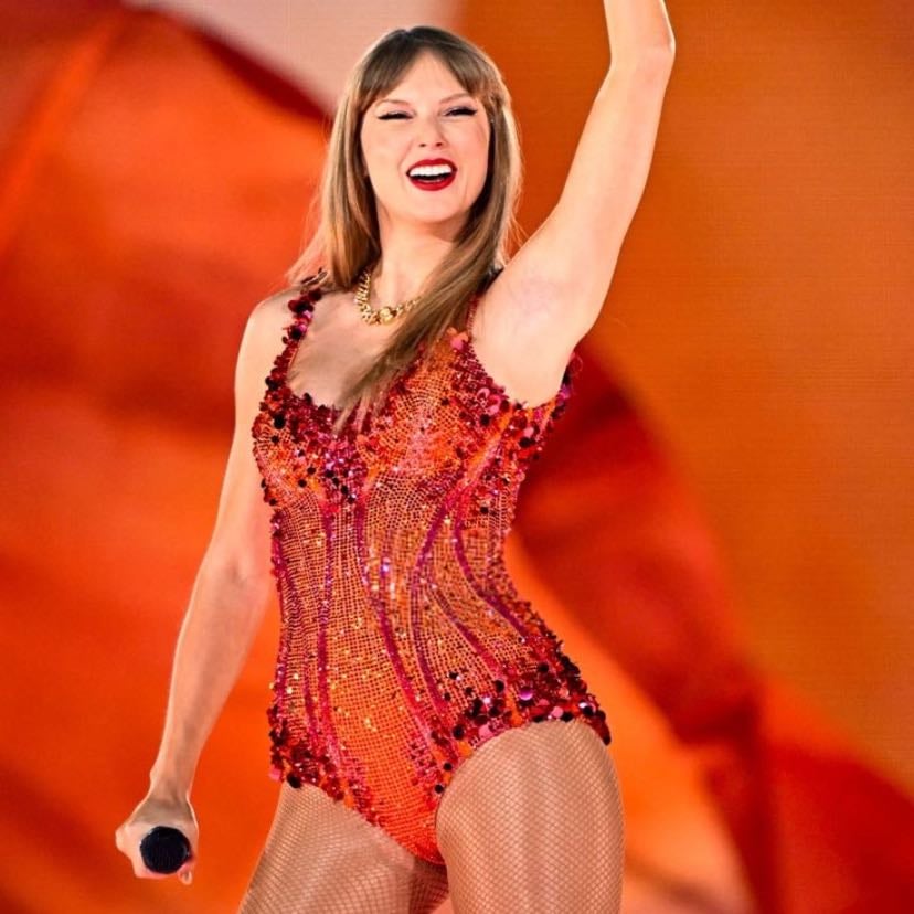 orange & pink bodysuit