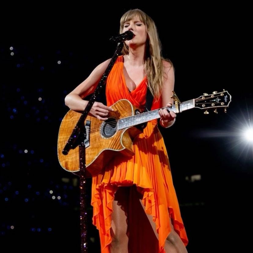 orange dress