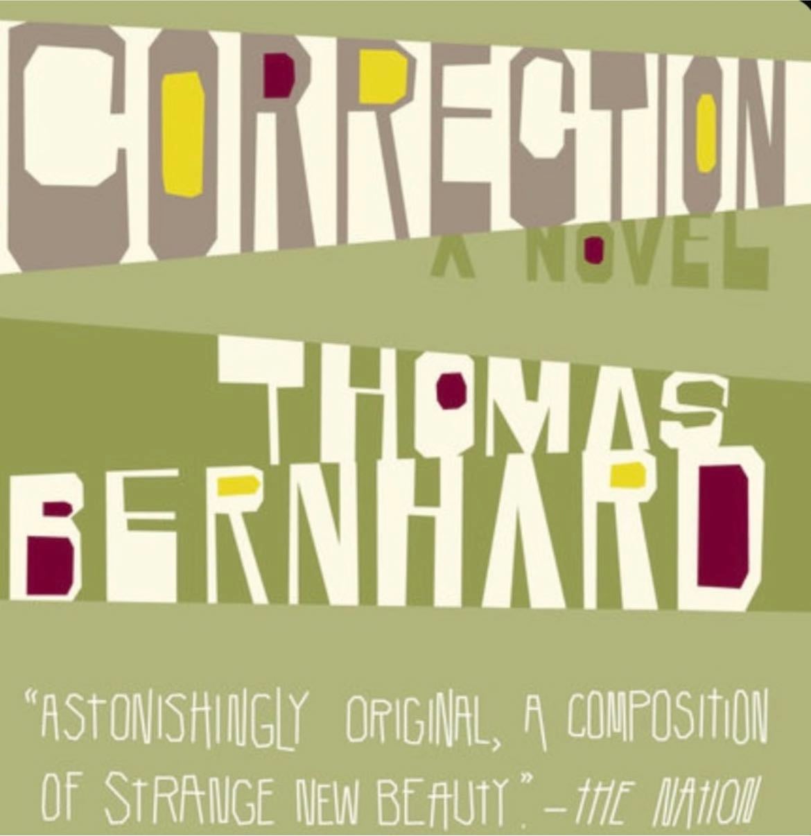 Correction - Thomas Bernhard