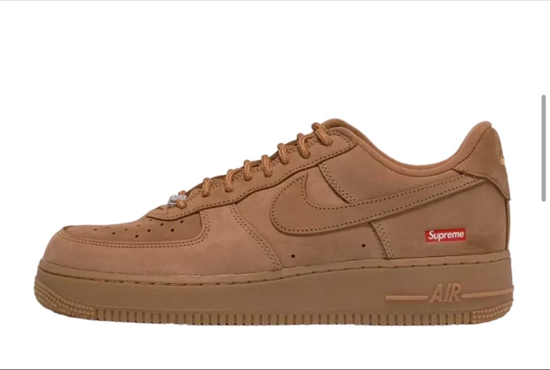 Supreme × Nike Air Force 1 Low "Flax/Wheat"