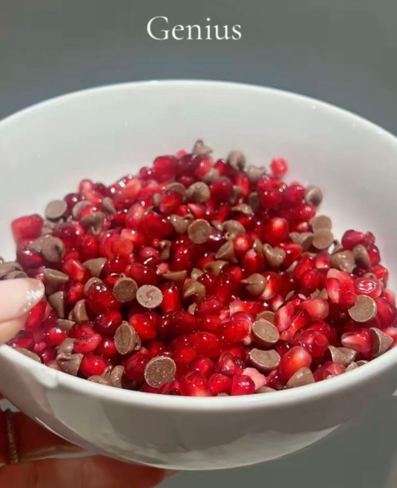 Pomegranate & chocolate chips