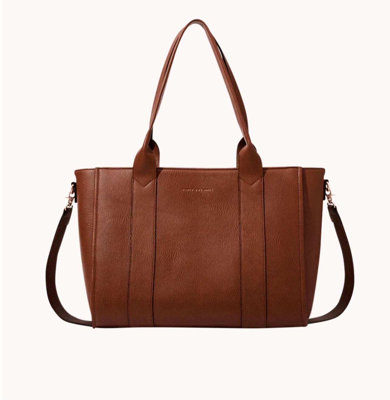 Poppy & Peonies Multitasker in "Chestnut" (school bag) - $125