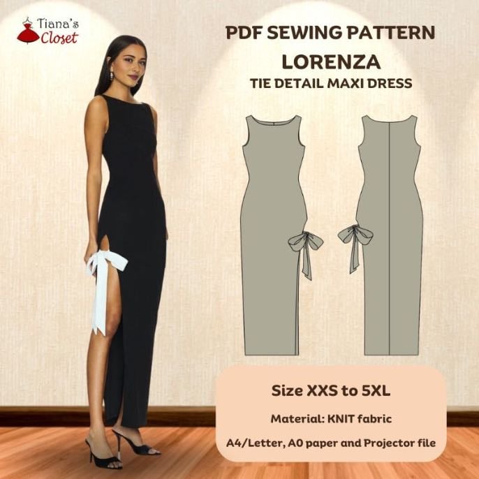 Tie detail dress