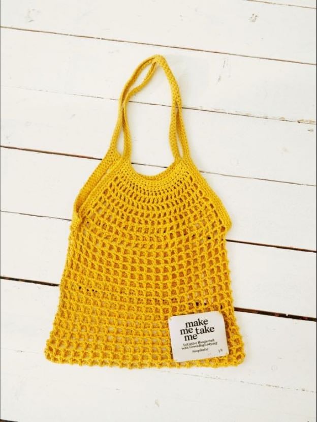 Make me Take me – Häkeltasche • Kostenlose Häckelanleitung Einkaufsnetz - Initiative Handarbeit