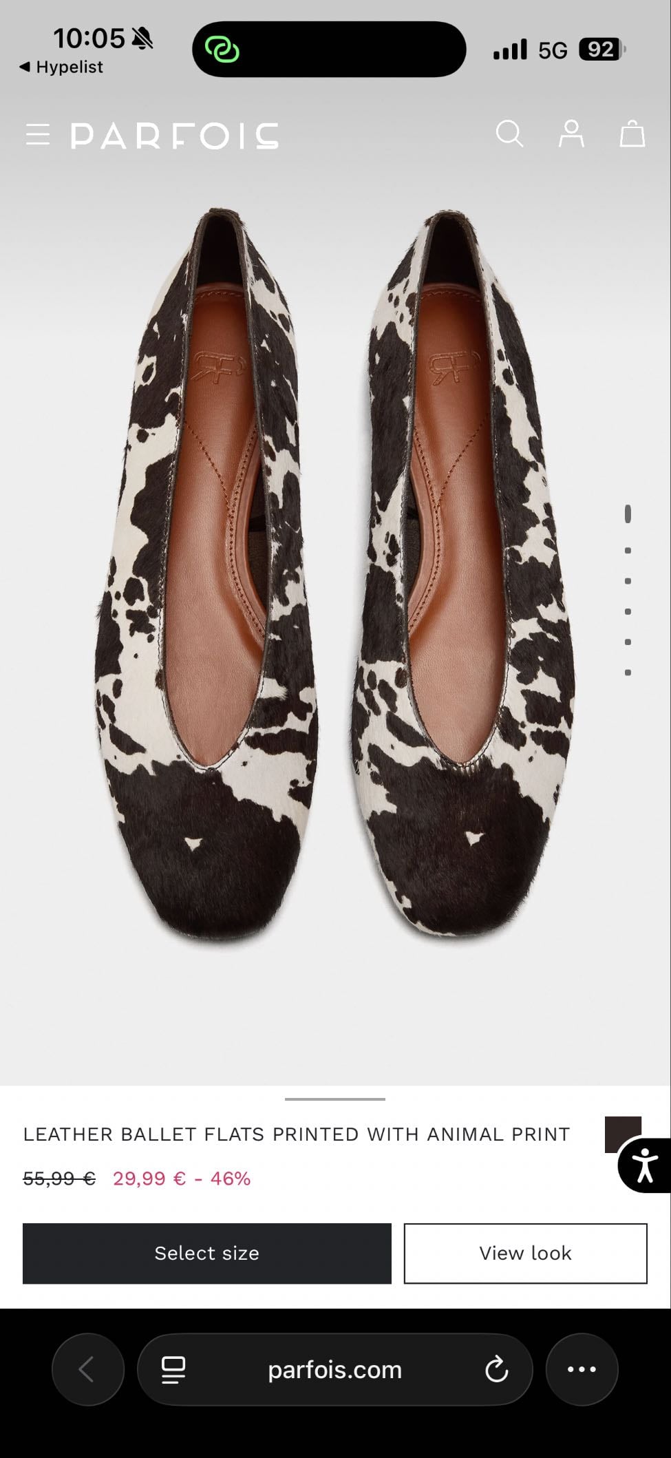 Ballet Flats with Animal Print - Parfois