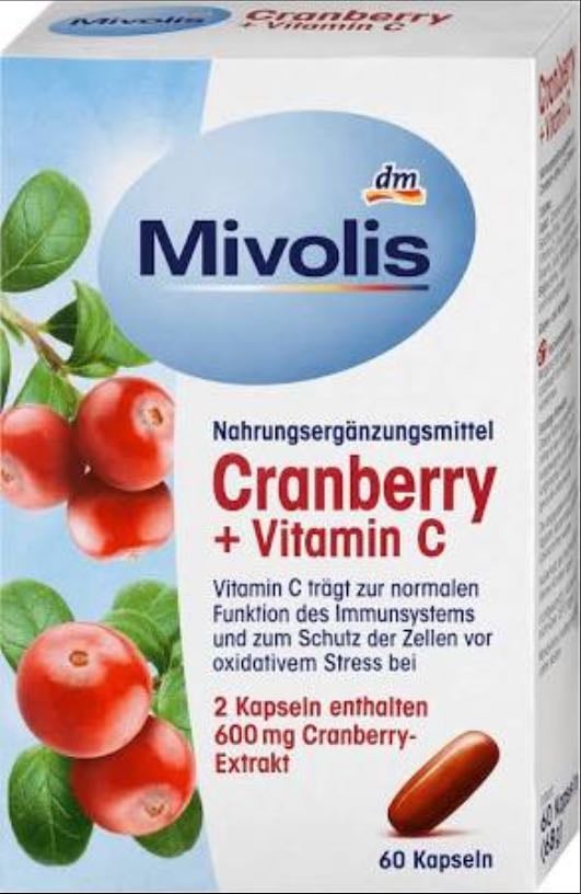 Cranberry + Vitamin C Capsules - Mivolis dm