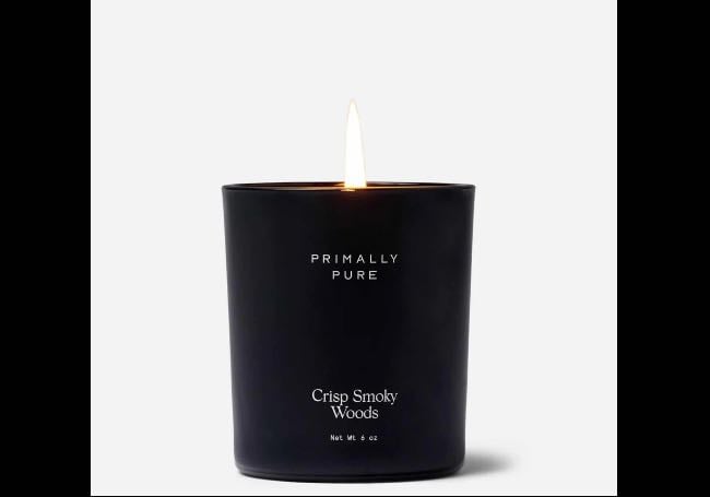 Crisp Smoky Woods Candle - Primally Pure