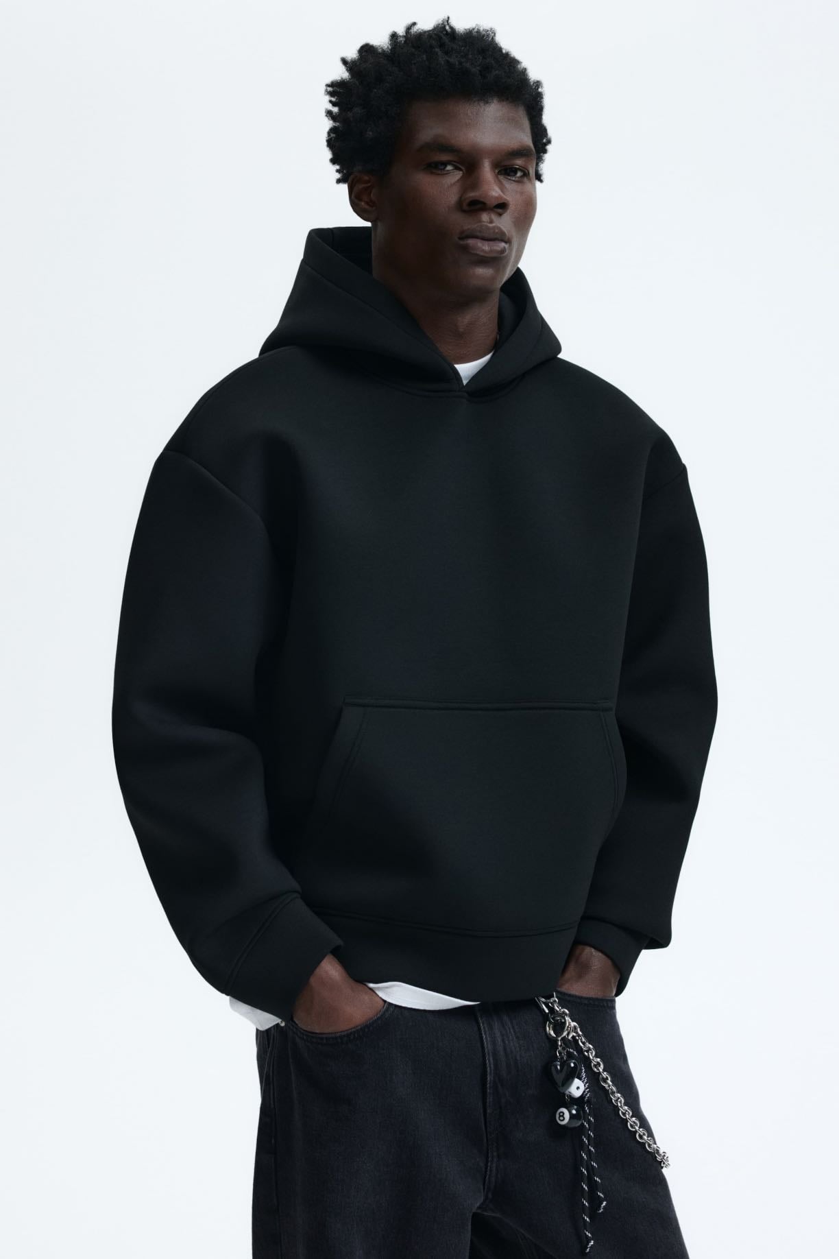Scuba Hoodie Black - Weekday