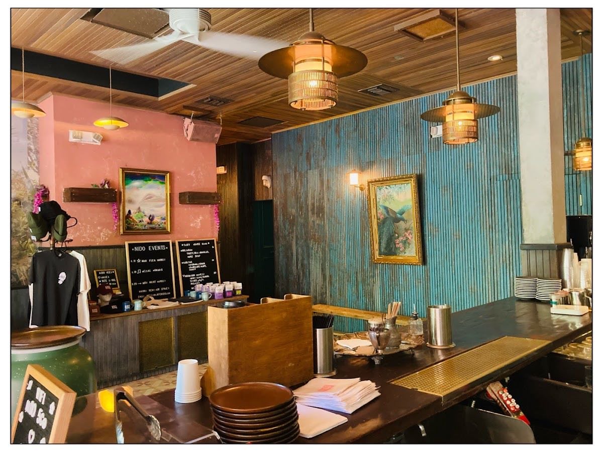CAFE NIDO: Coffee & Books - This place turns into a cool club at night
