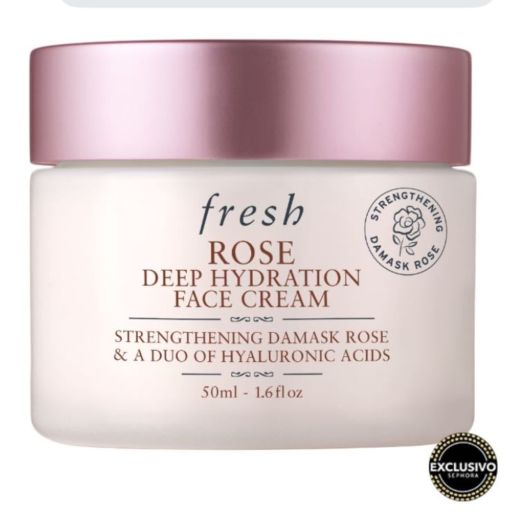 Face cream - Fresh rose - deep hydration face cream. ROSE & HYALURONIC ACID DEEP HYDRATION MOISTURIZER