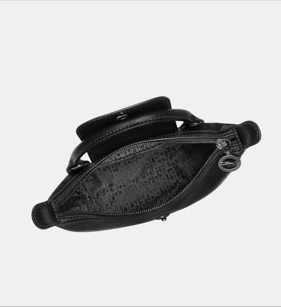 Longchamp Le Pliage Xtra XS Pouch - Black leather