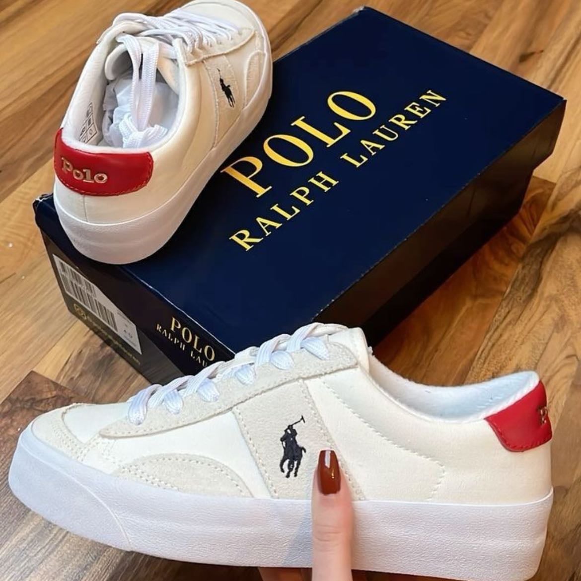 White sneakers