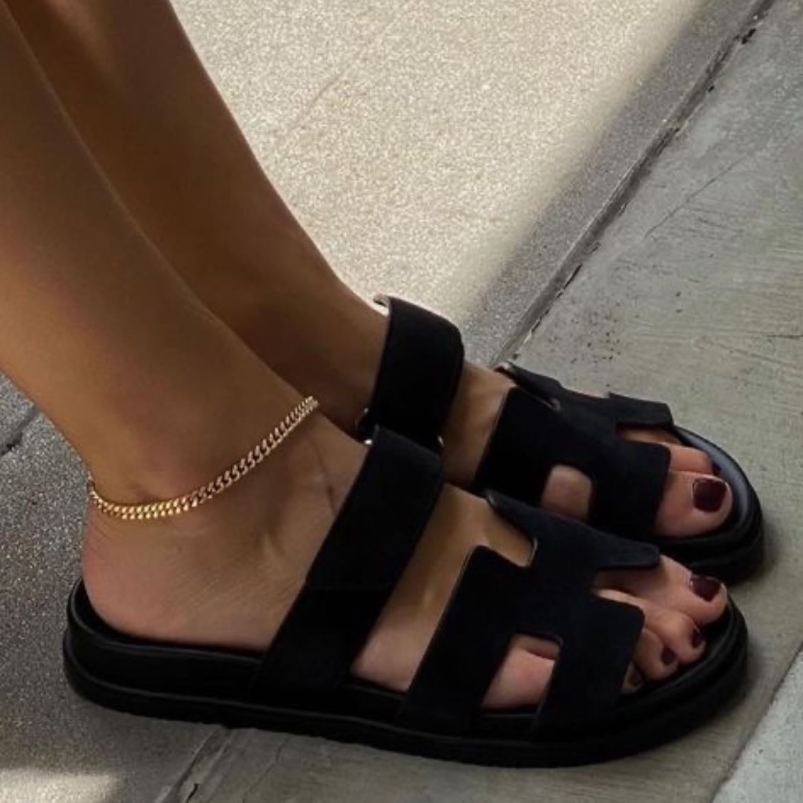 Black sandals