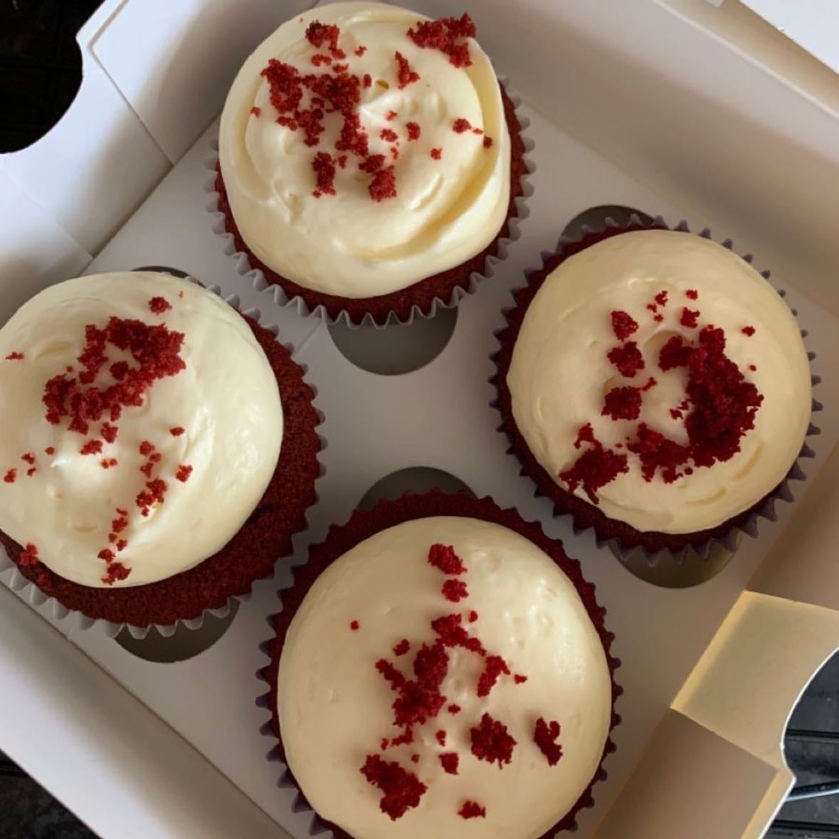 red velvet cupcake - In Bloom Bakery