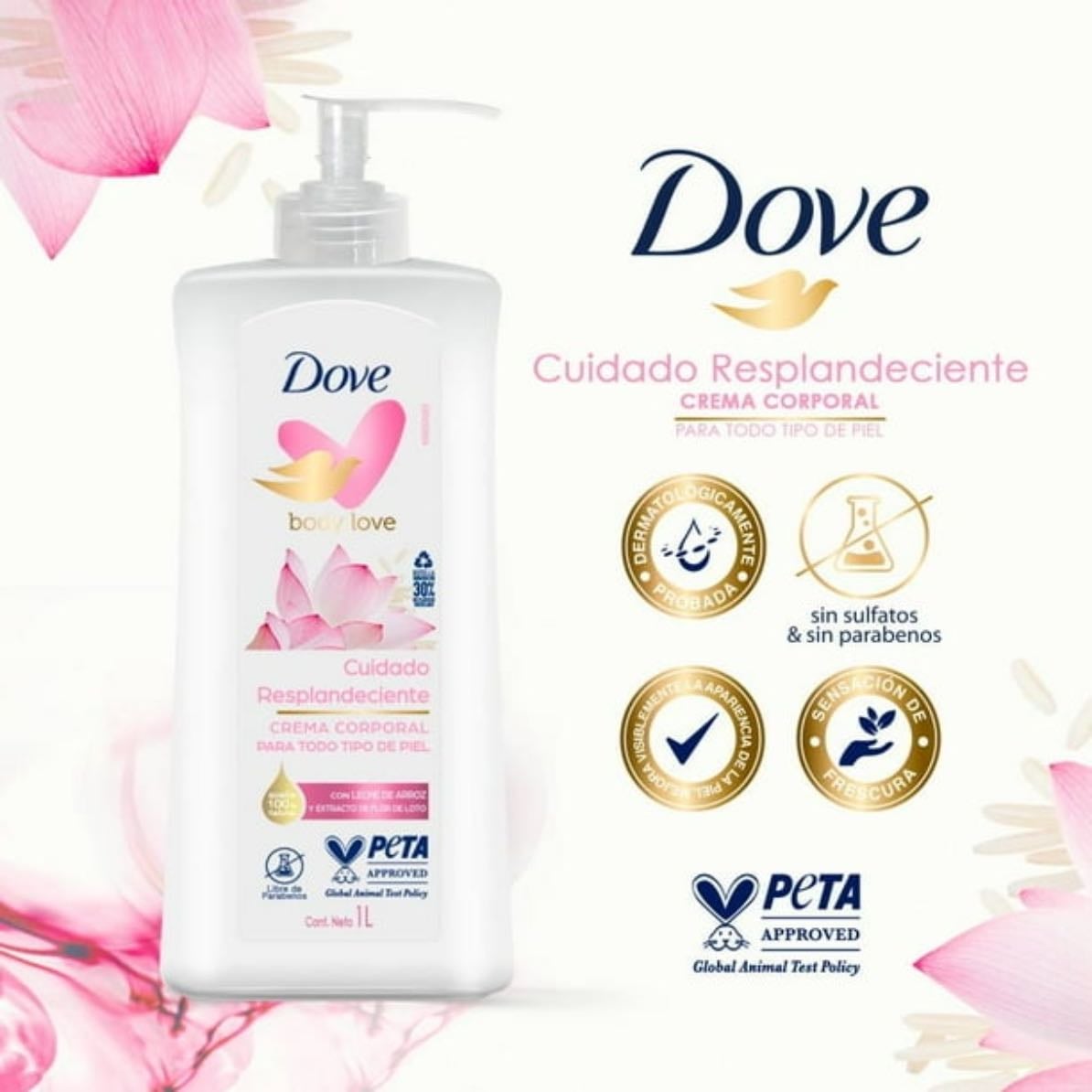 Dove Crema Corporal rosas