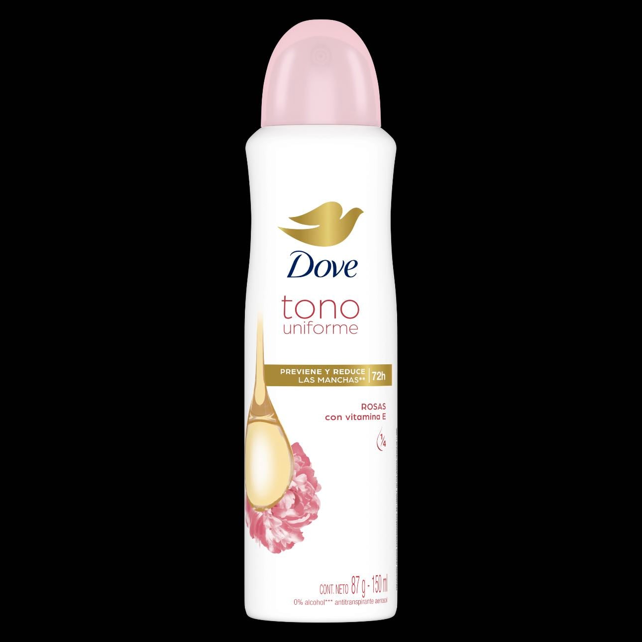 Dove desodorante rosas con vitamina e