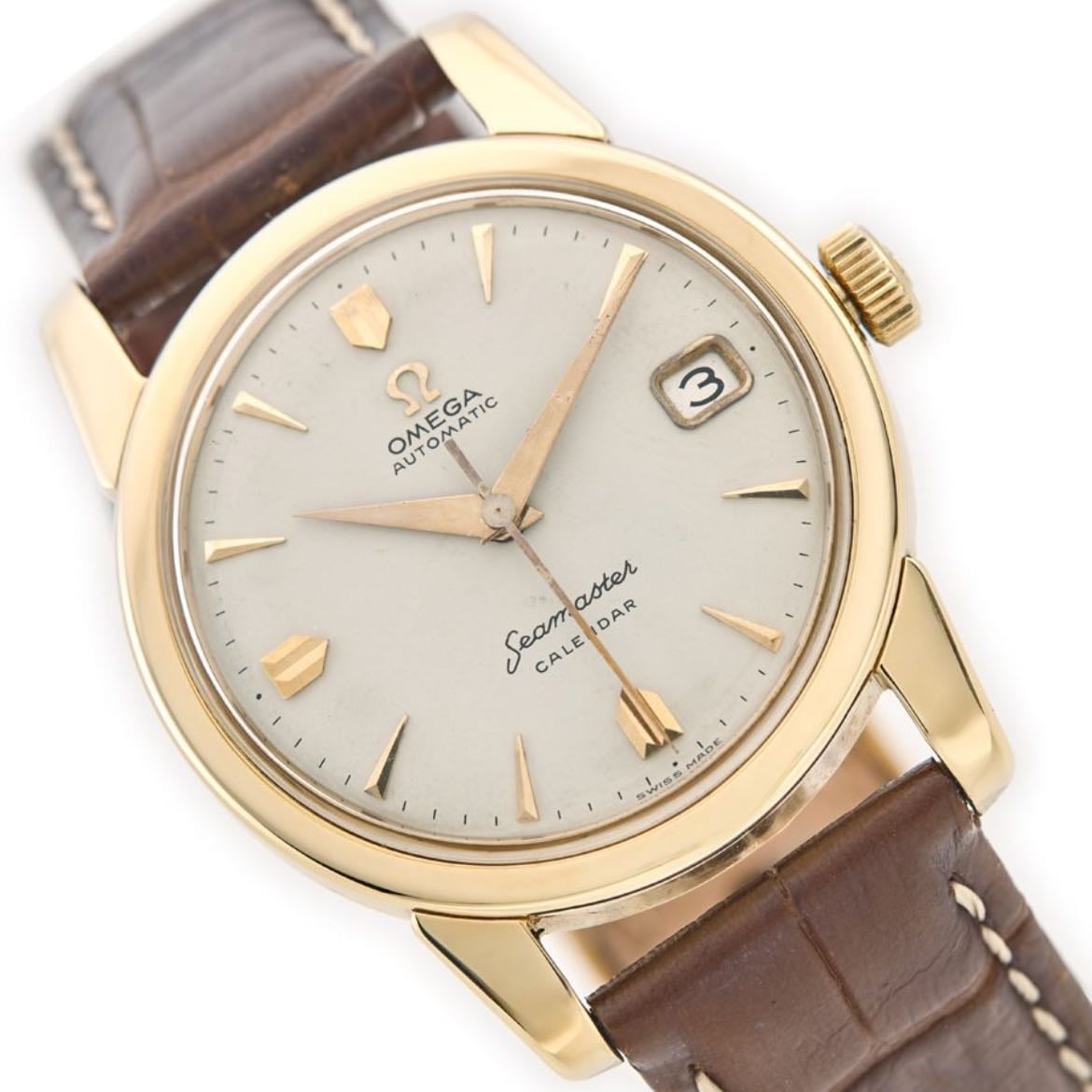 SOLID Gold Omega GENEVE cal.267 *1957* serviced 9ct gold
