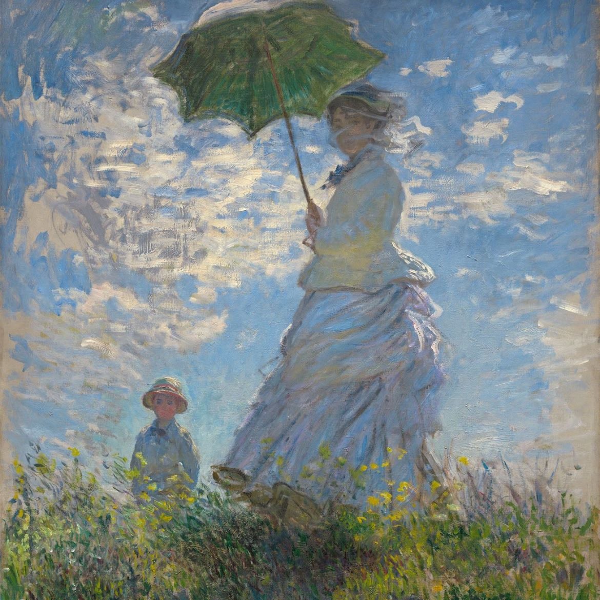 Woman with her parasol