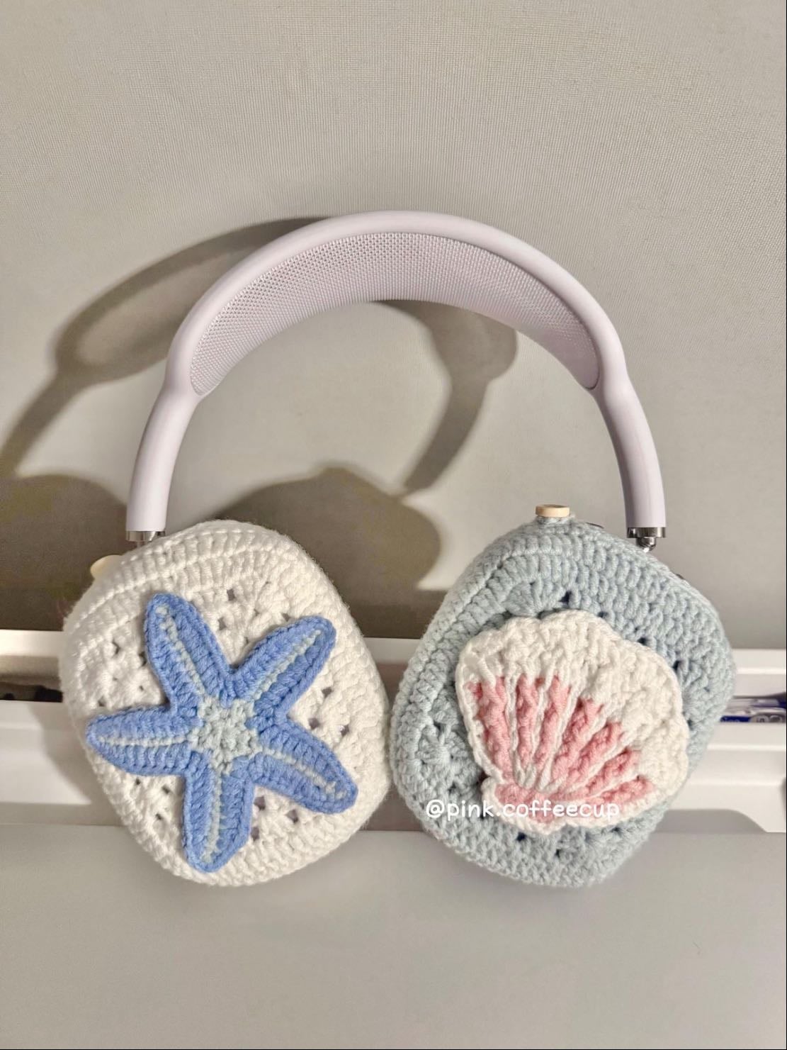 crochet headphone covers