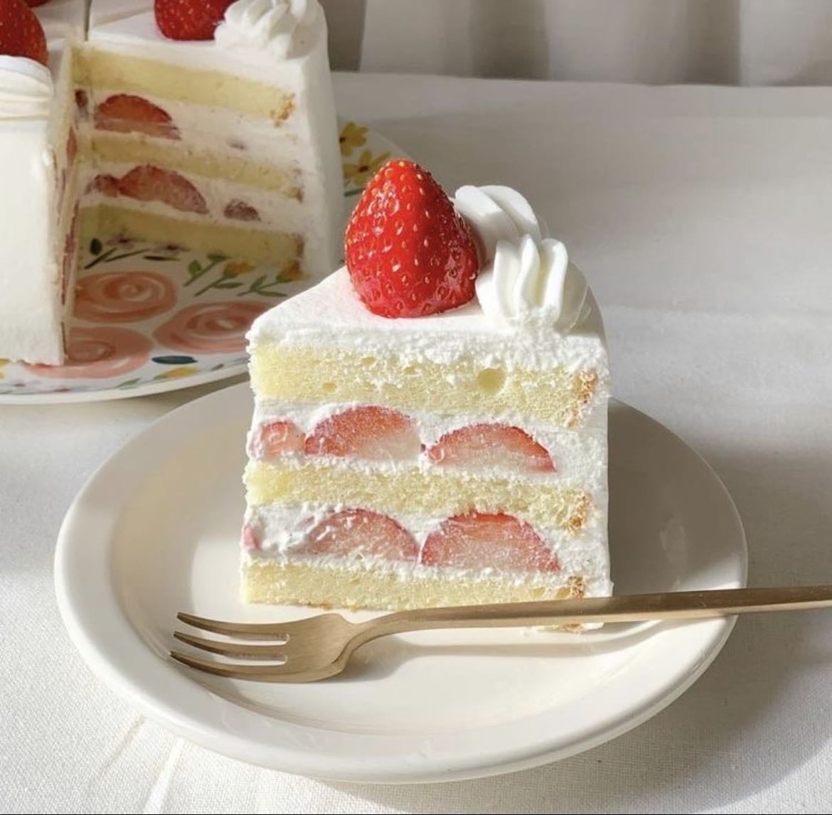 japanese strawberry shortcake/ pastel japonΓ©s con fresas