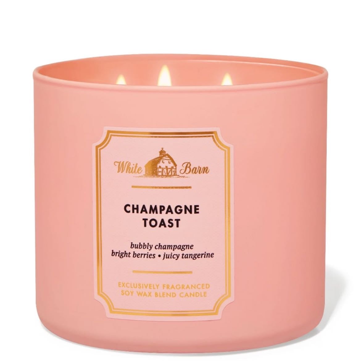 champagne toast candle