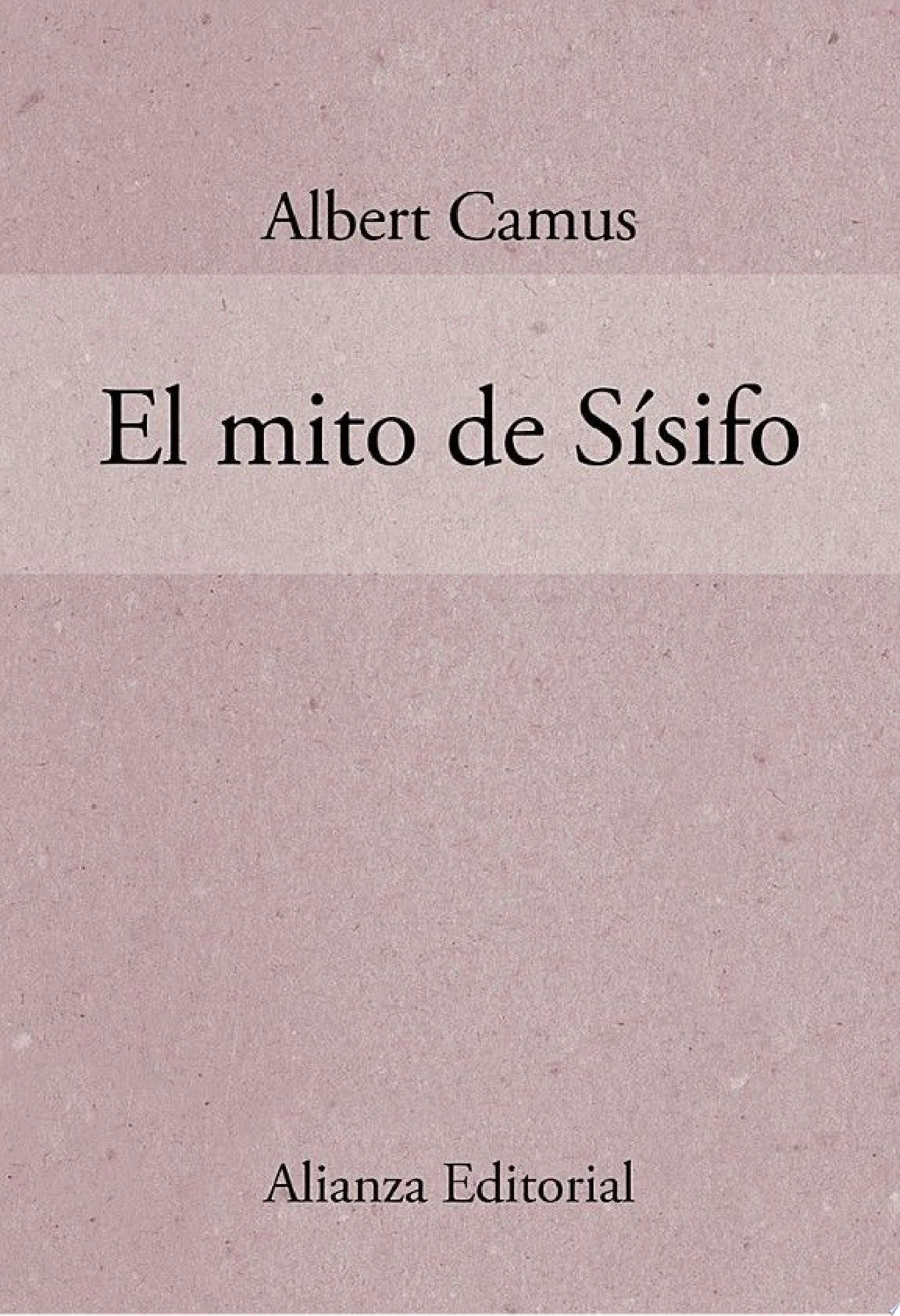 El mito de Sísifo - Albert Camus · 2015