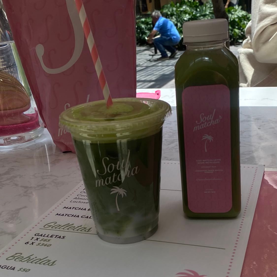 Soul Matcha - Matcha Latte + leche de coco: Buen sabor, lo endulzan a tu gusto 8.7/10