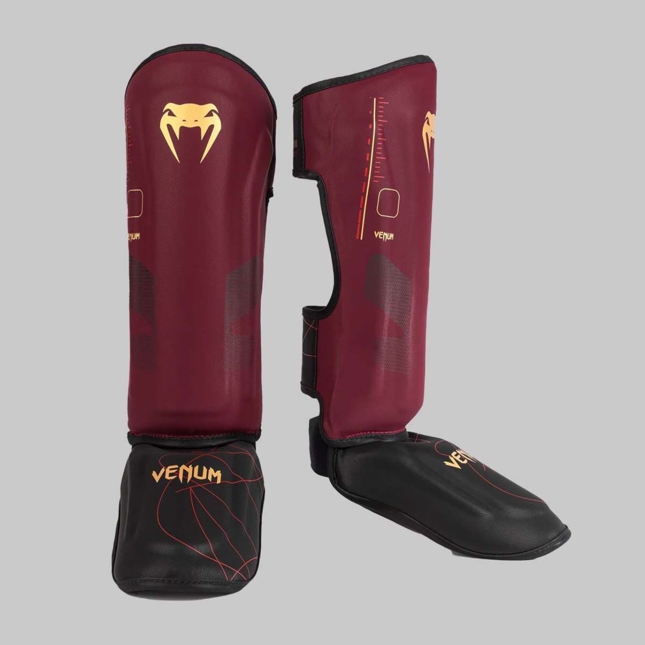 Venum shinguard in burgundy