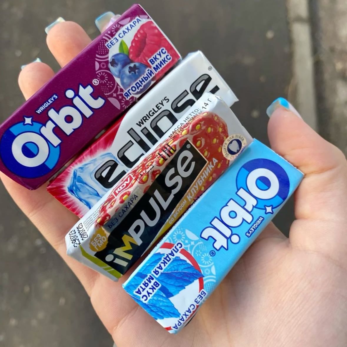 chicles, pastillas