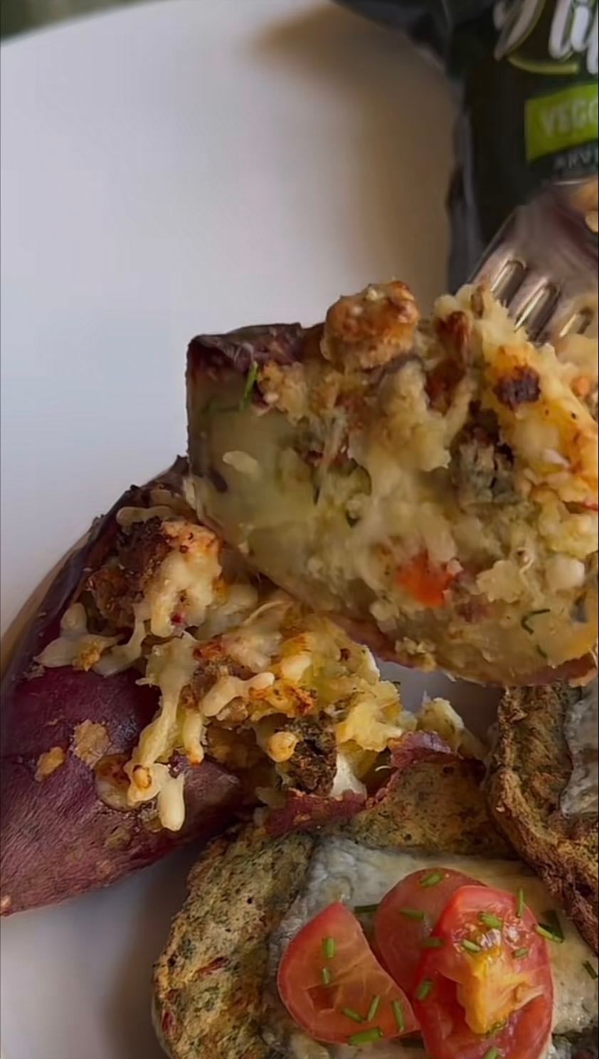 Batata rellena con veggies