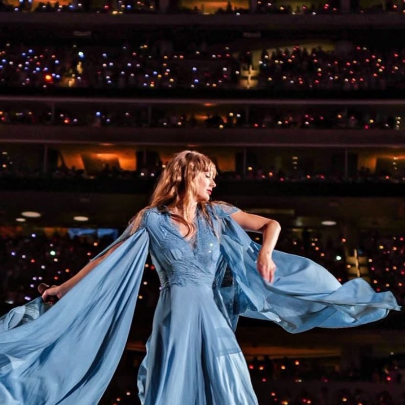 blue dress - folkmore