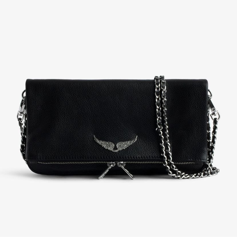 winged black purse - zadig & voltaire