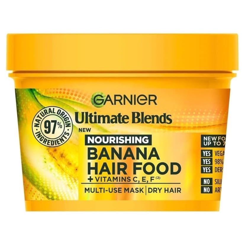 banana hair food mask garnier