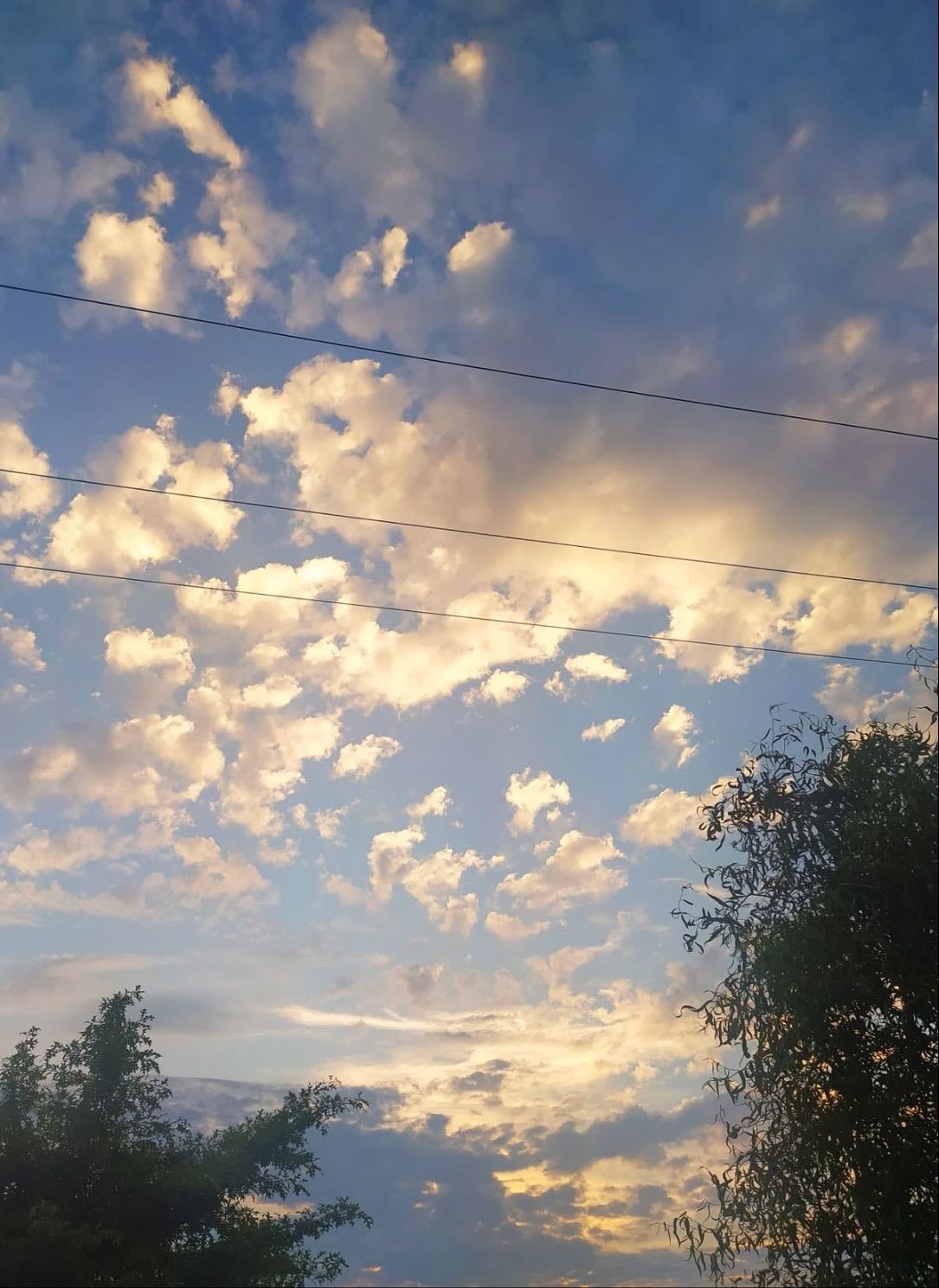watching clouds shift and change shape