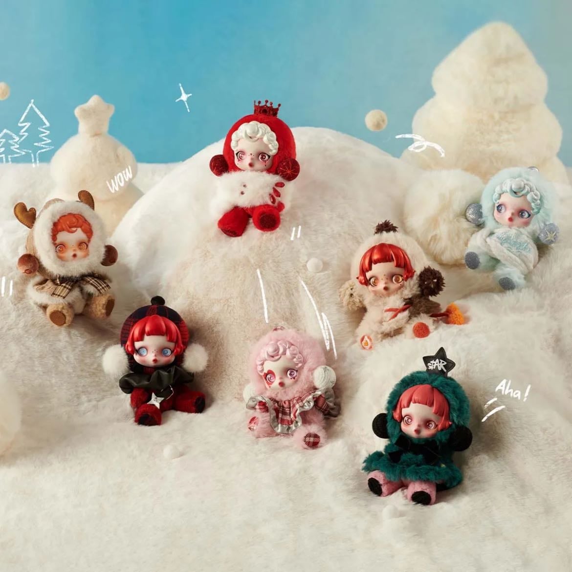 Skullpanda: Winter Symphony Serie - Popmart. Son tan lindos, por favor. Los quiero colgando en mi bolso. Favoritos: Ode to Cocoa, Wanderer’s Tune, Rhapsody y Symphony of Wishes.