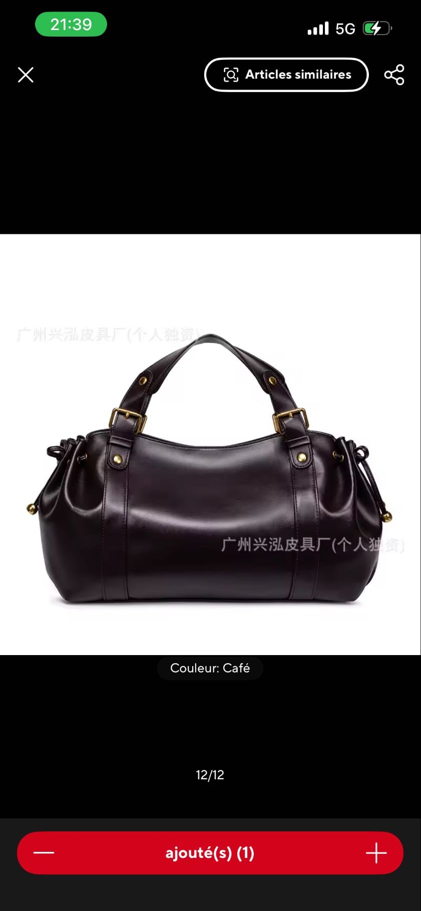 sac oh my bag - 20€ café ou vert