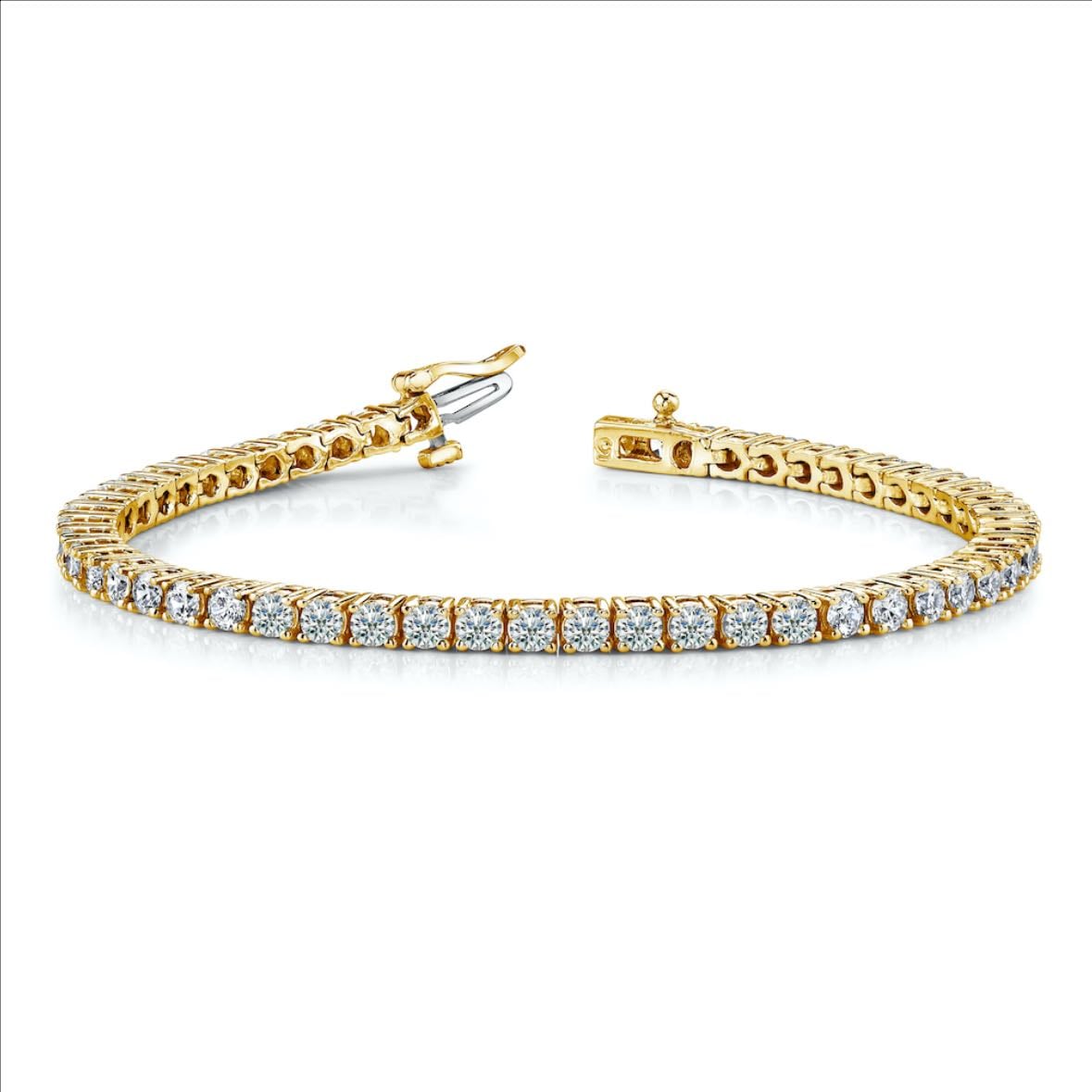 gold tennis bracelet