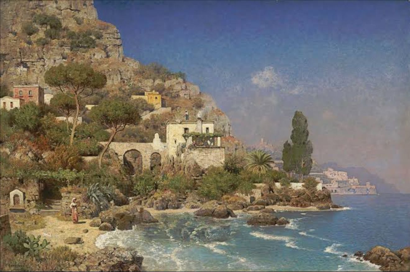 A view of the Amalfi Coast - Edmund Berninger • n.a.