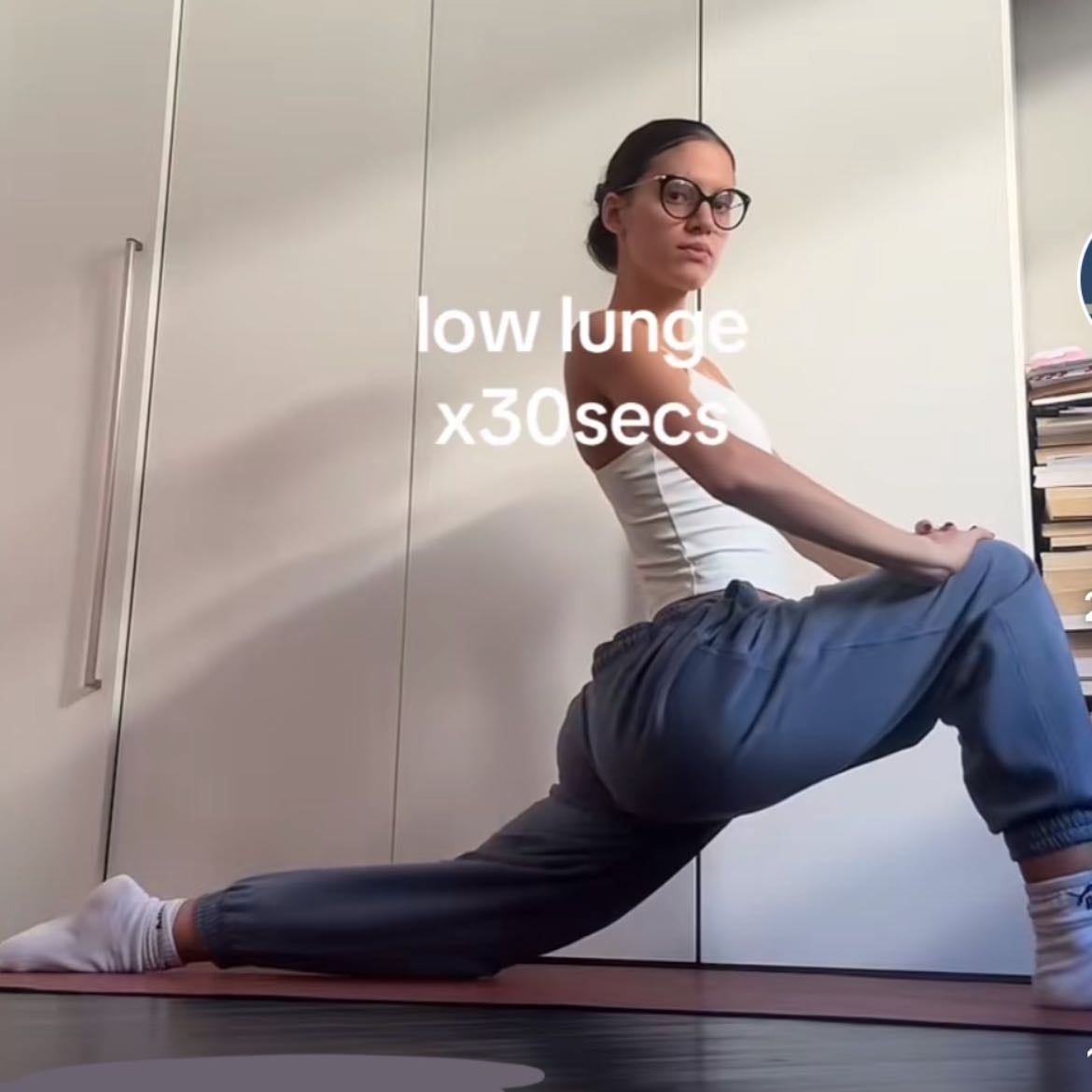 Low lunge 2x30sec
