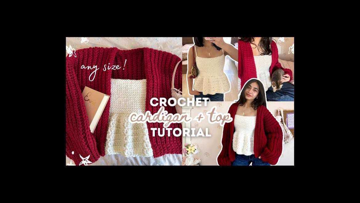 cardigan + babydoll top