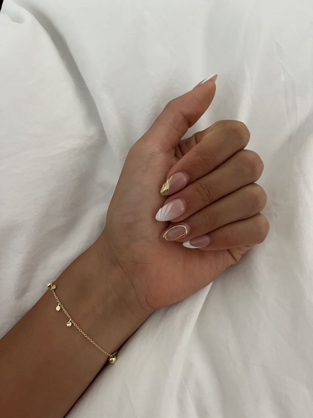gold and white