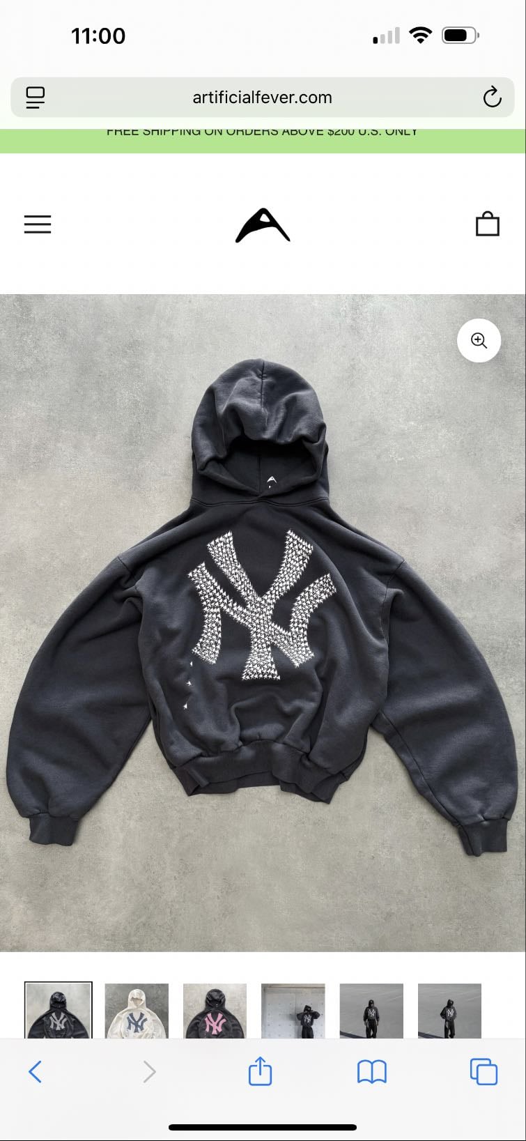 artificial fever hoodie