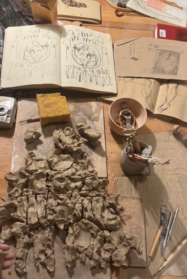 Clay sculpting