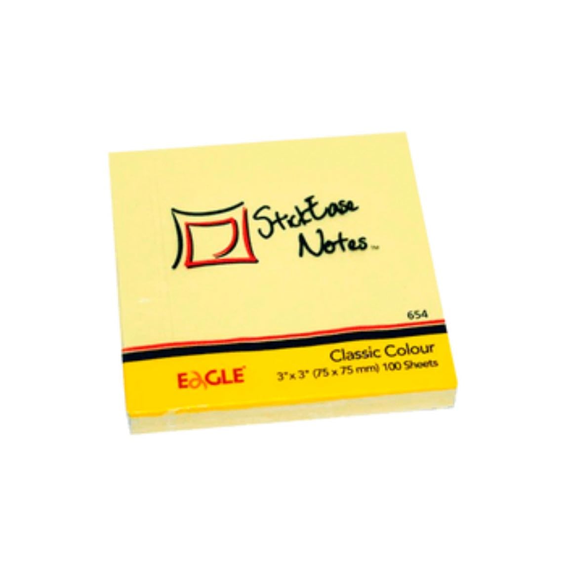 Notas Adhesivas Eagle Amarillo 7.5 x 7.5 cm - Notas adhesivas en color amarillo.
Son ideales para dejar mensajes, notas y recados, aumentando su visibilidad. Útiles para organizar o clasificar.