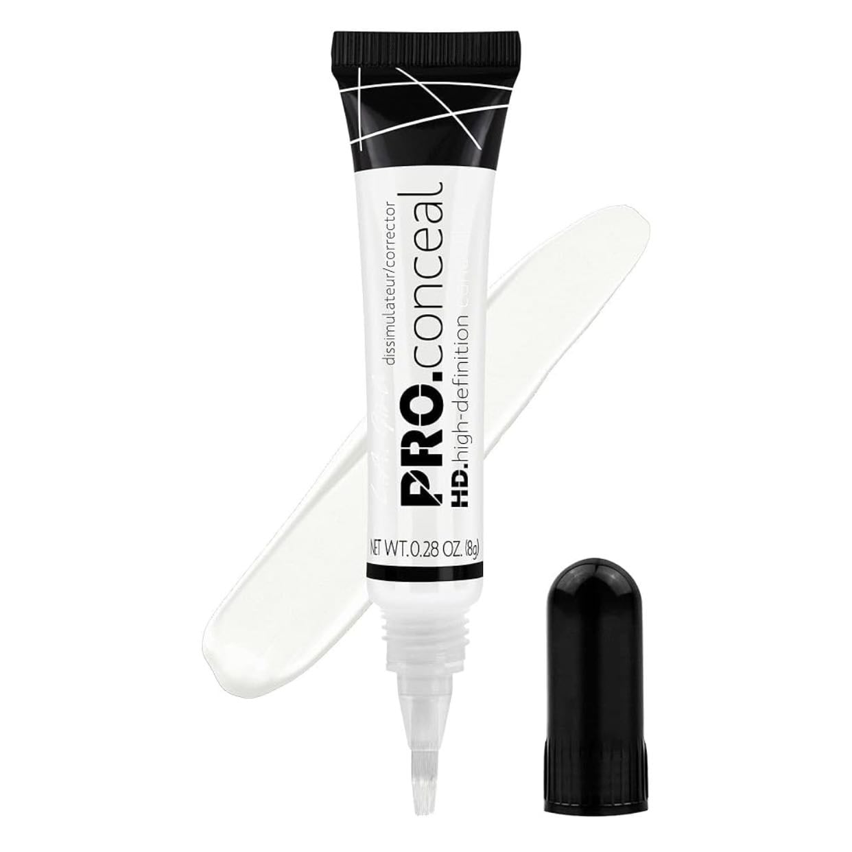 L.A. Girl Hd Pro Conceal, corrector blanco plano, 0.28 onzas