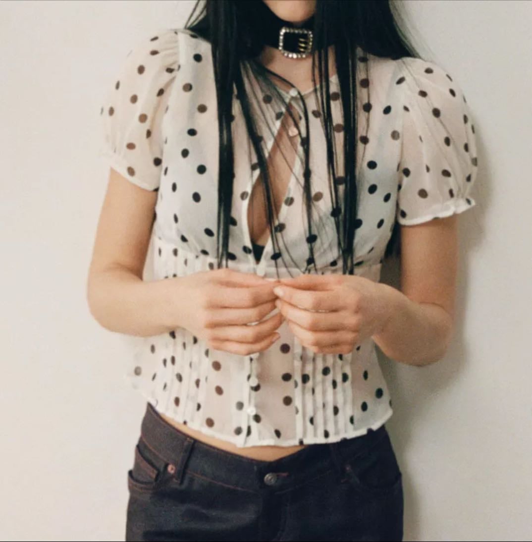 Top polka dots (lunares para los amigos) Zara
