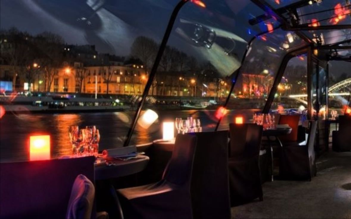 dinner by the seine in france