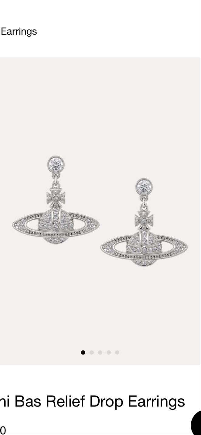 vw mini bas relief drop earrings - $140