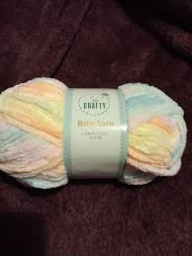 So crafty Baby Yarn - Candy floss stripe